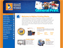 Tablet Screenshot of mallowprint.com